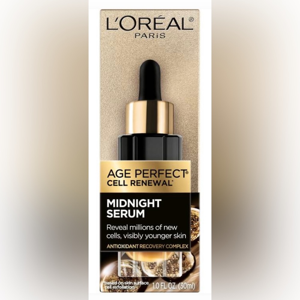 L’ORÉAL PARIS / AGE PERFECT SKIN RENEWAL / MIDNIGHT SERUM.   1.0 Fl Oz